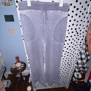 Free People Blue Wide Leg Lounge Pants